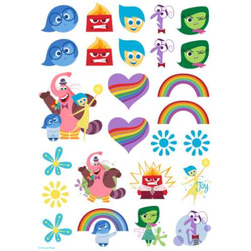 Inside Out Edible Icing Character Icon Sheet - Click Image to Close